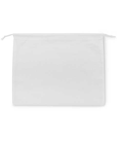 White Viscose 35x30cm Bag for Small Leather Goods, Clutches and Clutches