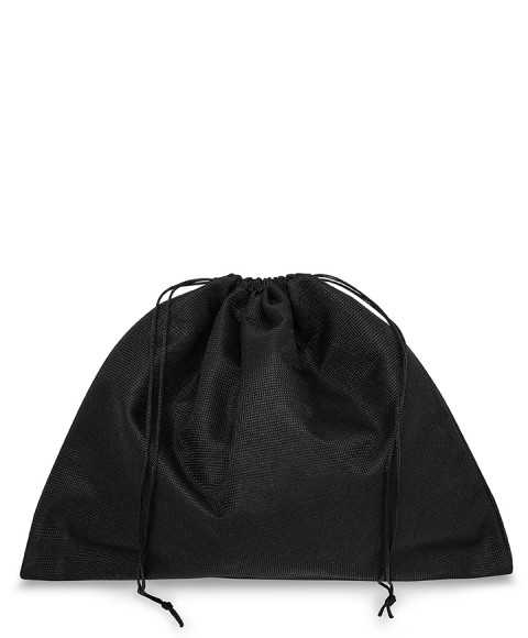 Sacchetto in Poliestere TNT Nero 30x25cm per Piccola Pelletteria, Pochette e Clutch