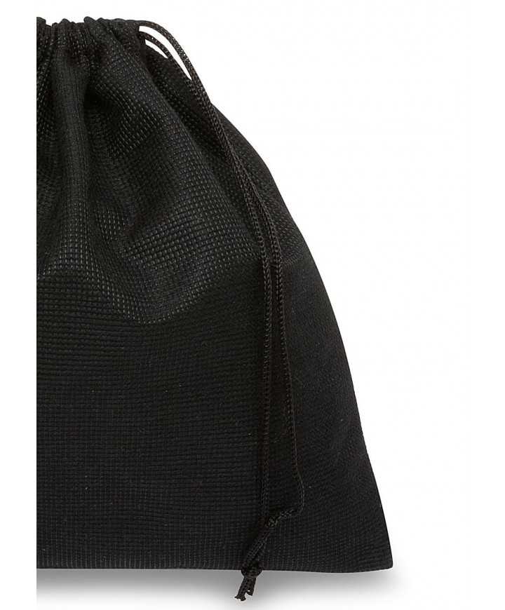 Sacchetto per Piccola Pelletteria, Cinture, Preziosi e Bigiotteria 20x20cm in TNT Nero